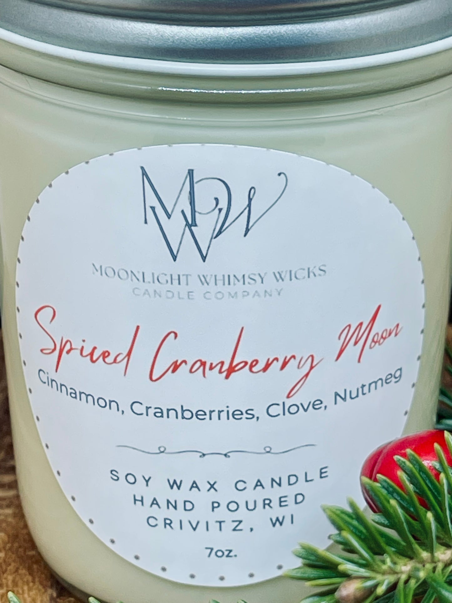 Spiced Cranberry Moon Soy Candle