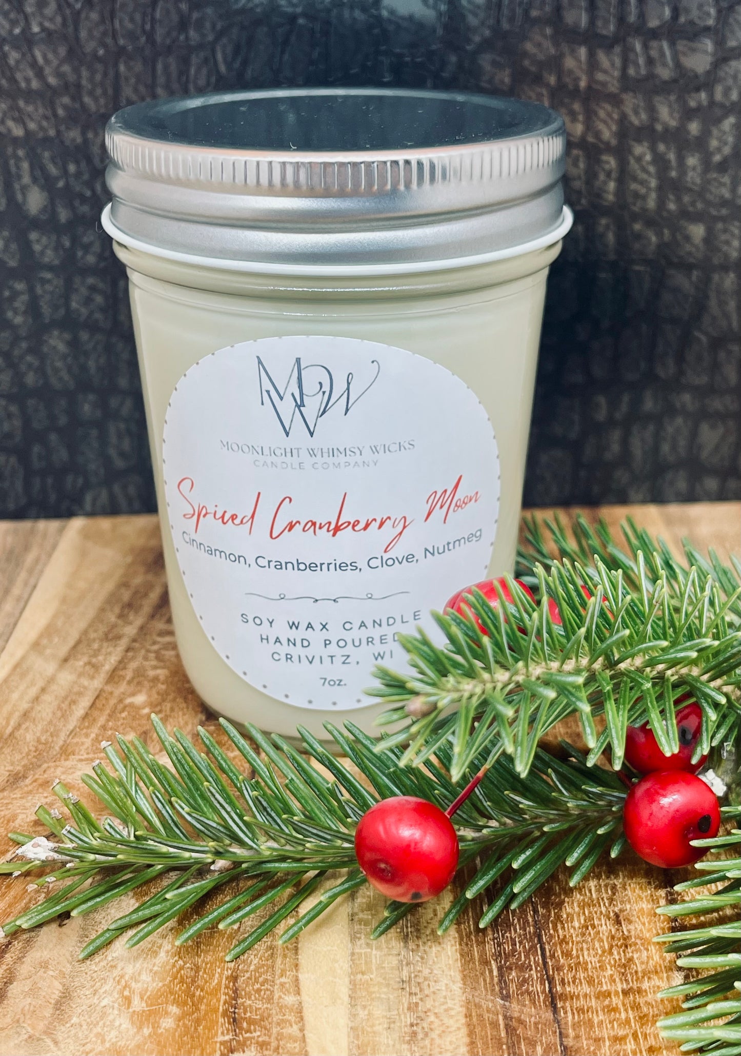 Spiced Cranberry Moon Soy Candle